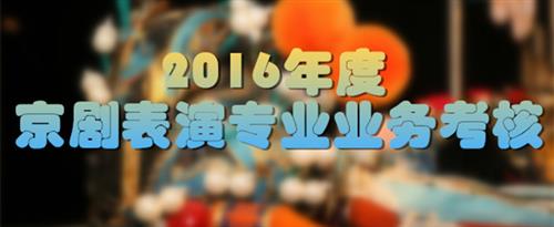 操逼免费视看网站国家京剧院2016年度京剧表演专业业务考...